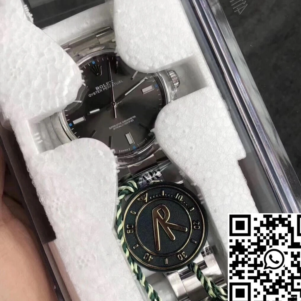 Rolex 114300 Grey 39MM Oyster Dial AR Perpetual Factory 0513